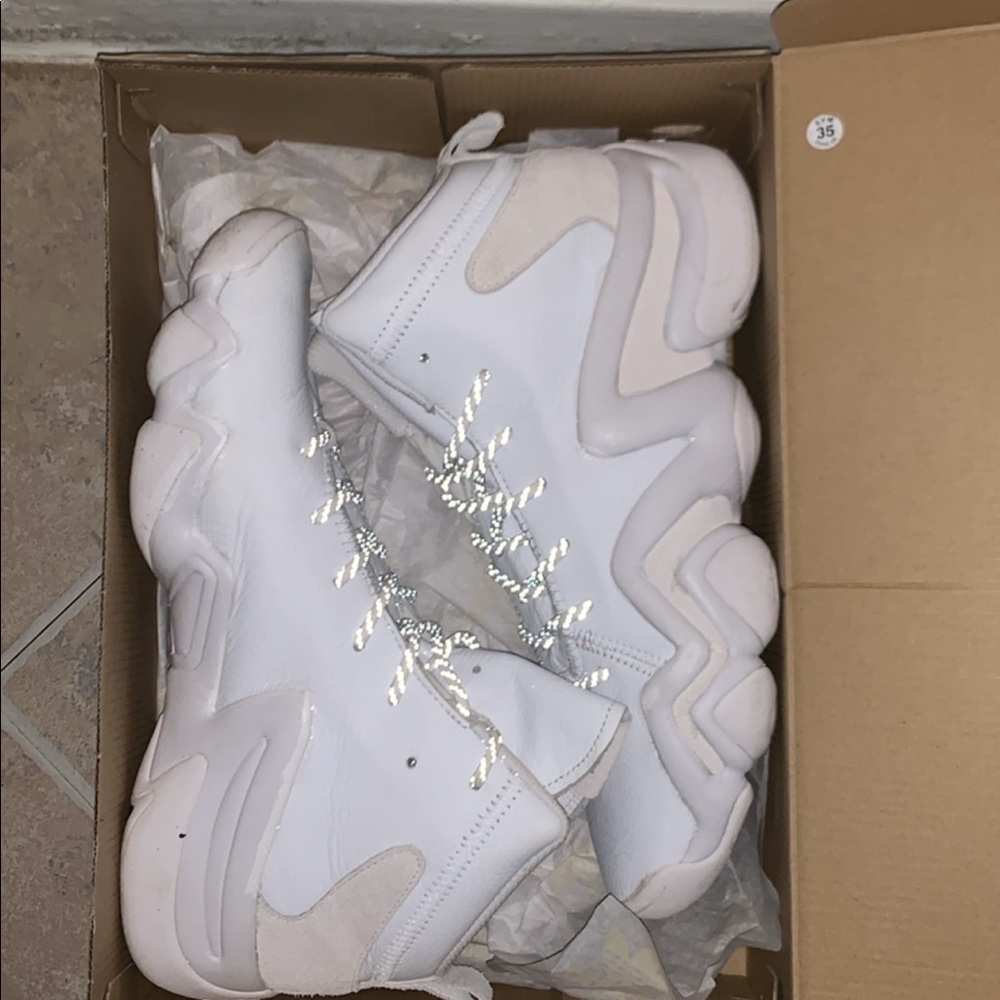 Adidas ice white grey high top 2019